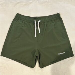 BAMBOO AVE Green Men's Hybrid Shorts No Liner